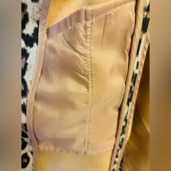 Chico’s Leopard Pattern Coat w/ Belt Women’s Size 2 Statement Bold RN #79984 - Picture 5 of 13